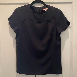 Ted Baker Peter Pan collar black top